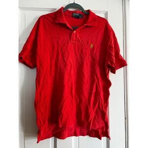 Polo By Ralph Lauren Shirt Mens Large Polo Pony Pique Collared Short Sleeve Golf